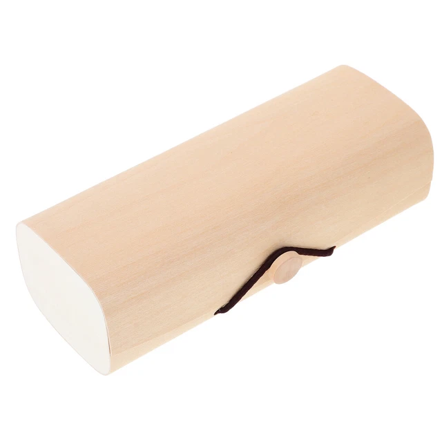 Hard Shell Glasses Cases Protector Wood Spectacle Holder Wooden