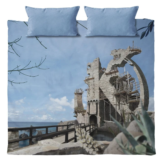 Homemissing Cerf Faune Parure de Lit 220x240cm Thème Chasse Housse de