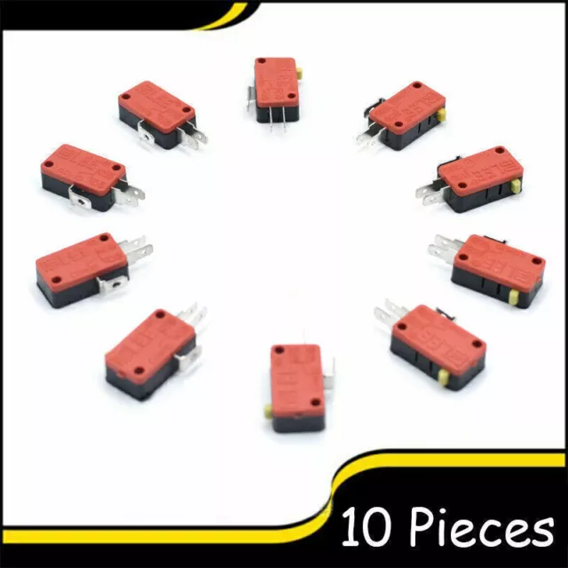 10Pcs Arcade Microswitch Buttons Zippy Replacement 3T 2T 3 Pins 2 Pins Joystick