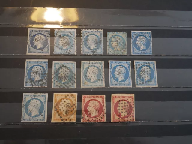 France Lot De 14  Timbres  Classiques Obliteres.  Bonne Cote