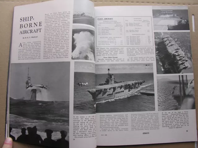 AERONAUTICS MAGAZINE July 1940 Physiology of Flight Ship-Borne Aircraft Bomb Aim 3