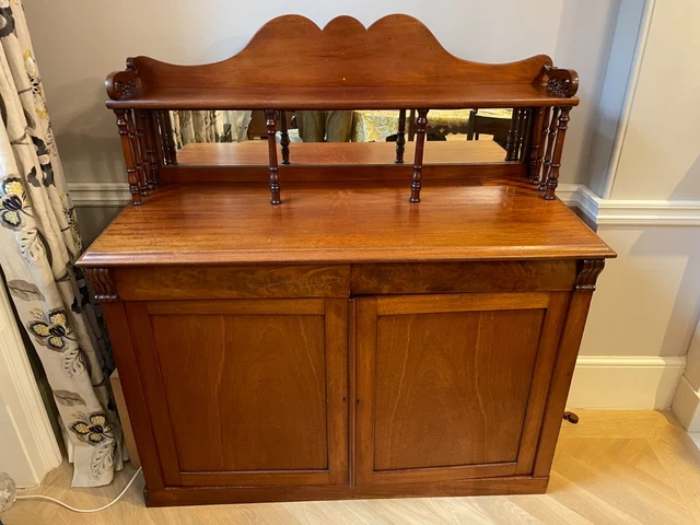 Antique mahogany back sideboard