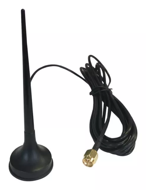 RF SOLUTIONS - +3dB GSM Stubby Antenna RG174 SMA Male