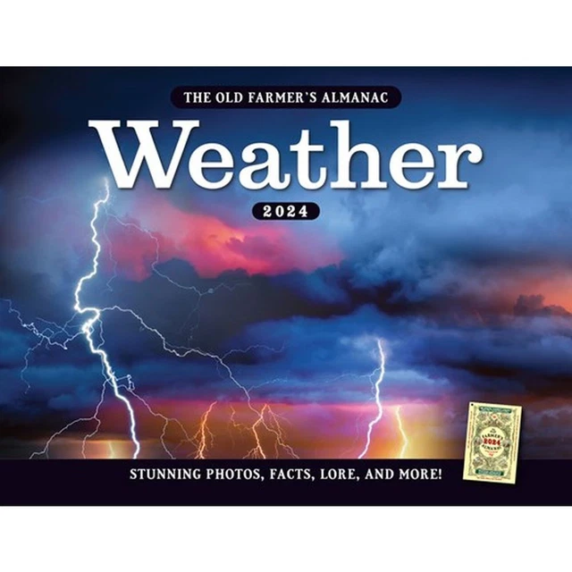 HARPER COLLINS, Old Farmers Almanac Weather 2024 Wall Calendar 15.34