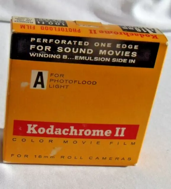 Kodak Kodachrome II 16mm 100' Roll Color Movie Film Sound SEALED Expired 1967