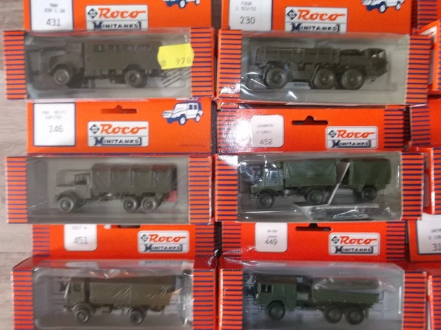 ROCO MINITANKS Konvolut BW selten - H0 - 1:87 - Set mit 16 Modellen ...
