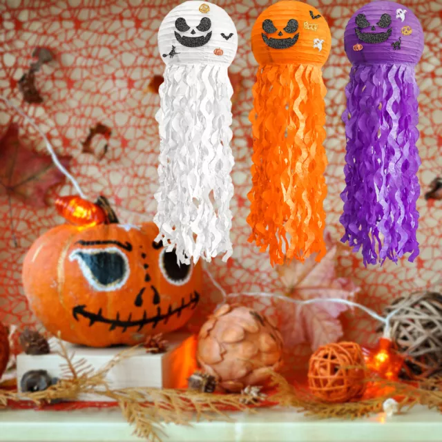 Halloween Lantern Increase Atmosphere Eye-catching Halloween Jellyfish Pumpkin