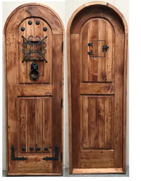 Rustic reclaimed lumber arched top PANTRY DOOR 23 X 80 4" jamb or U choose size
