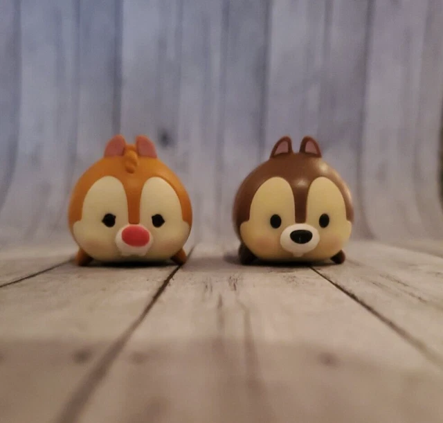 Disney Tsum Tsum Vinyl Lot - 1 Chip & 1 Dale Chipmunks Excellent Used Condition