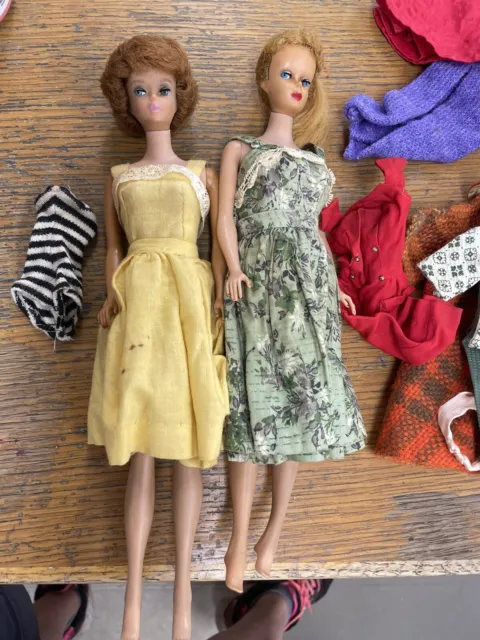 Vintage Barbies With Handmade Clothing And Suzy Goose Closet