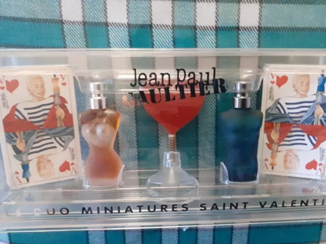 Coffret de collection miniature Jean-Paul Gaultier 1999 Bustes , coeur et cartes
