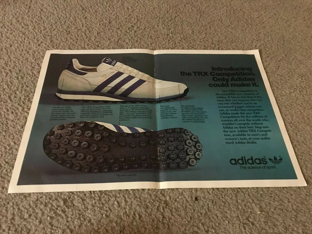 1979 ADIDAS TRX Competition Running Shoes vintage print Ad $9.99 - PicClick