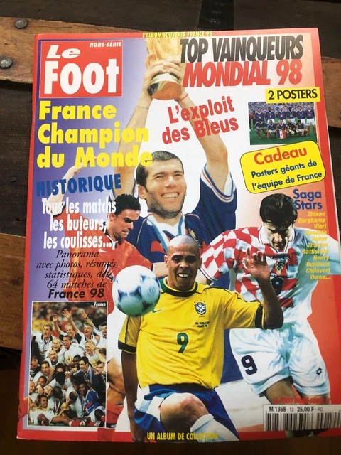 L'EQUIPE MAGAZINE N°849 18 JUILLET 1998 FRANCE CHAMPION DU MONDE