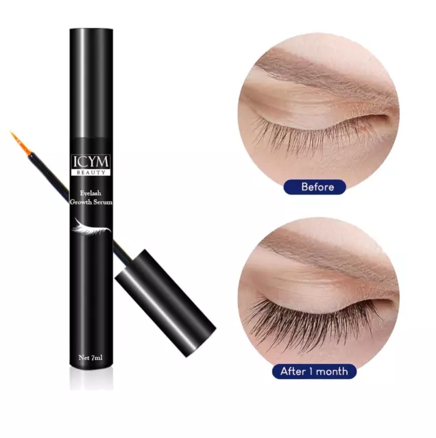 ICYM Beauty Eyelash Growth Serum Longer Thicker Fuller Dark Natural Grande Lash