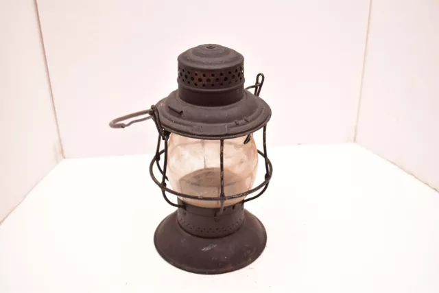 ATQ SANTA FE RR BELL BOTTOM RAILROAD LANTERN ADAMS & WESTLAKE LAMP Dietz Globe