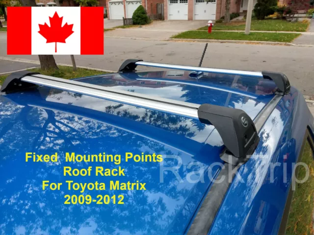 Aerodynamic Lockable Fixed Mounting Points Toyota Matrix 2009-2012 Roof Rack