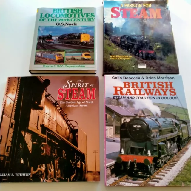 Railways Steam Train Books Bundle British Locomotives etc Joblot Trains Engines