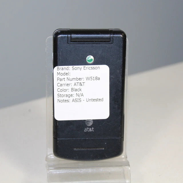 Sony Ericsson W518a AT&T Black - ASIS (JX-1459) V2-3B