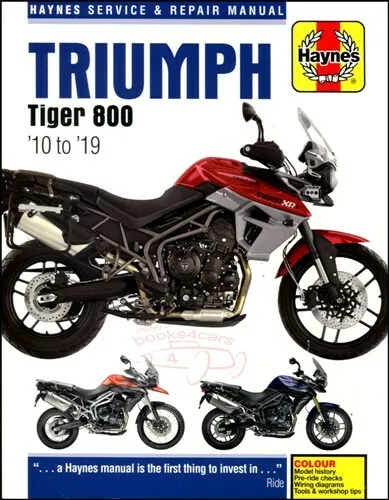 Triumph Tigre 800 Negozio Manuale Servizio Riparazione Libro XC Guida Officina