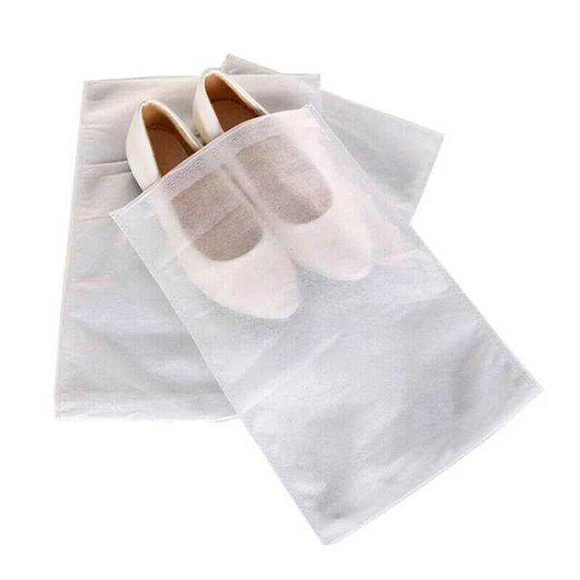 Schuhtasche Staub Beutel Täglich 10Pcs/Set Reise Weiß Klar Nicht Gewebt Tuch