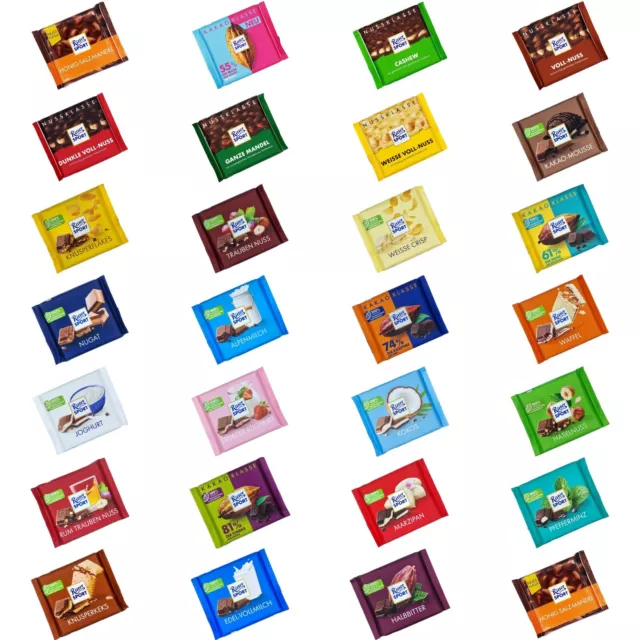 4x/8x RITTER SPORT 🍫 genuine chocolate from Germany pick flavors ❗MIX & MATCH❗