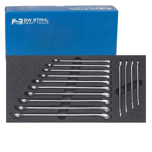 Assortimento auto officina SW-STEHL, chiave ad anello forcella, 14 pezzi Z3013-4