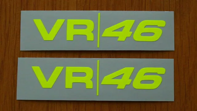 Valentino Rossi 2 Sticker decals Fluorescent Yellow VR46 2021 - CM.8,7