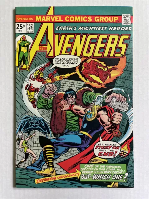 Avengers #132 VF Marvel Comics 1974 Kang