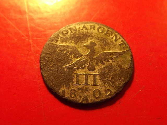 Poland EAST PRUSSIA 3 Groschen 1802 A Friedrich III silver C# 60 coin
