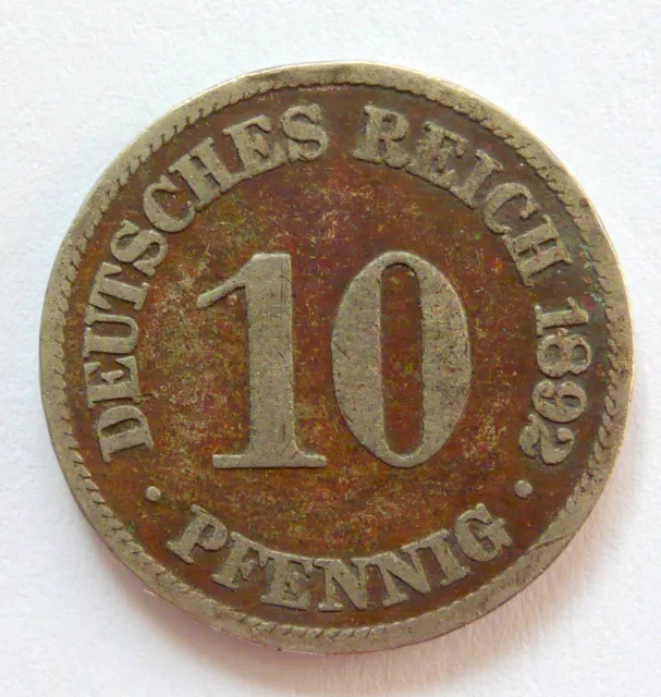 10 Pfennig 1892 (A), Deutsches Reich