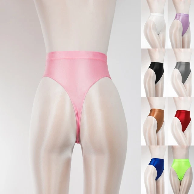 leggings sexy pour femmes avec finition satinée brillante taille haute gymnase