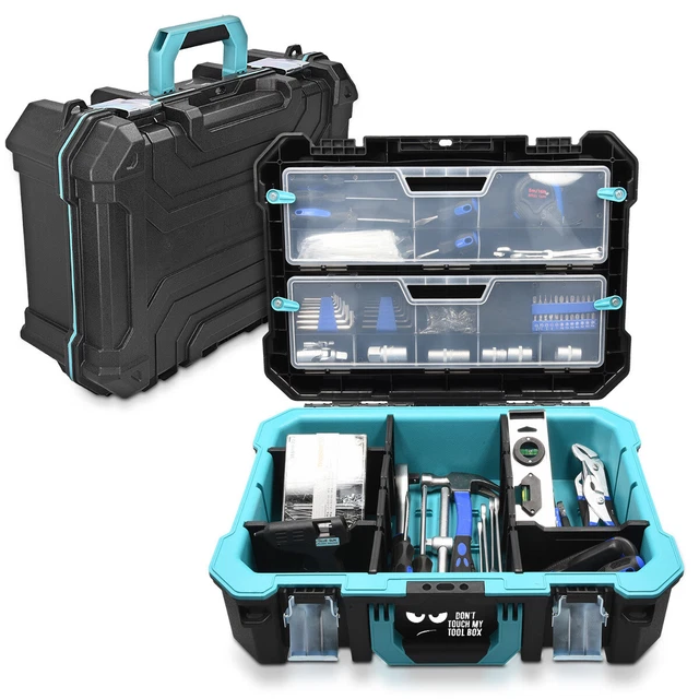 Caja de herramientas con cierre asa y protección antigolpes de 52.5x38.9x19CM