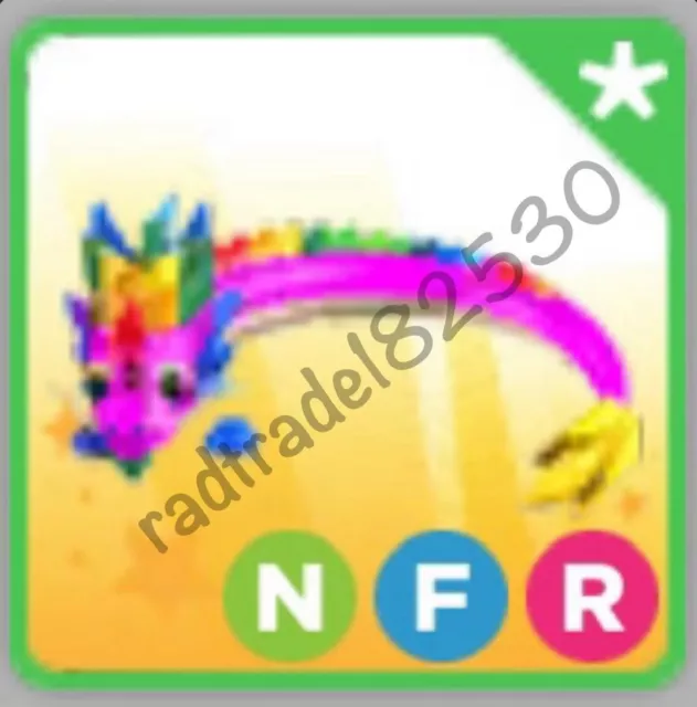 Neon Fly Ride Rainbow Dragon | Adopt your Pet from Me | Fast Delivery