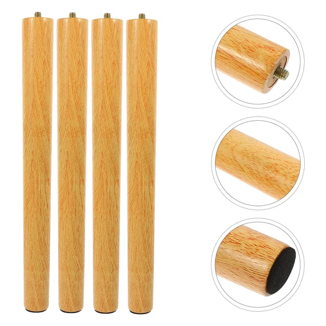 Couch Accessories Wooden Bun Feet Solid Table Legs Furniture