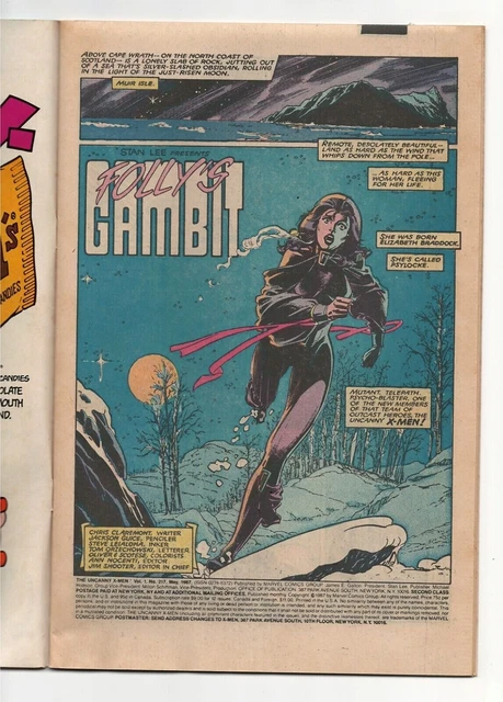 X-MEN #217 (1987) "Folly's Gambit" DAZZLER - Longshot - JUGGERNAUT - Psylocke! 2