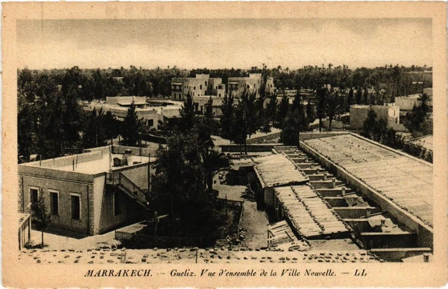 CPA AK MARRAKECH Gueliz. Vue d'ensemble de la Ville Nouvelle MAROC (689595)