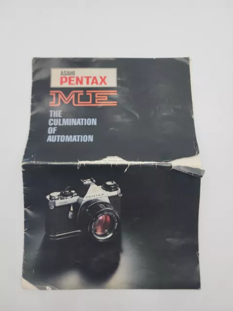Vintage Asahi Pentax ME 35mm SLR Film Camera Manual Culminations of Automation