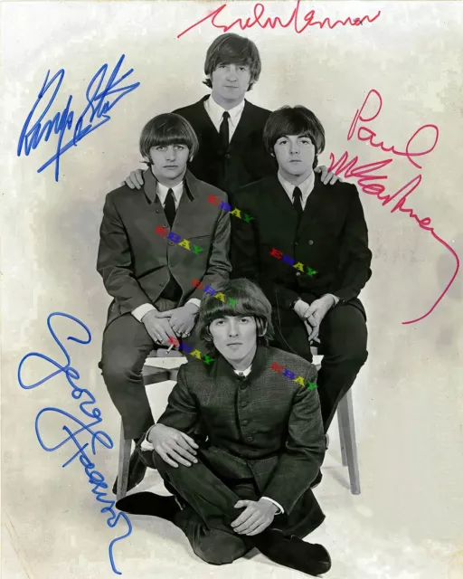 The Beatles John Lennon Paul McCartney 8x10 Autographed Signed Photo Reprint