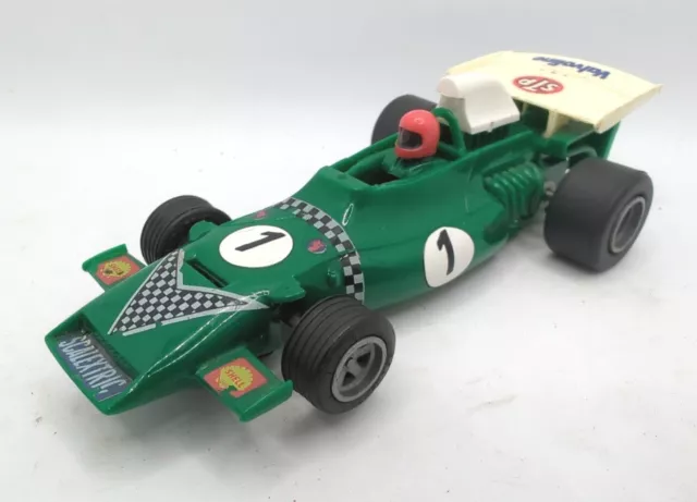 Working Original Vintage Scalextric C51 Yardley 1 BRM 1/32 Slot Racing Car Green