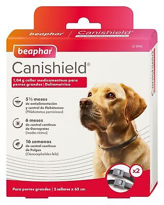 Collares Antiparasitarios CANISHIELD para perros Razas Grandes - Deltametrina de