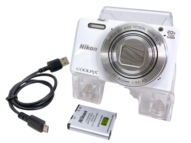 NIKON COOLPIX S7000 white 16.0MP 20x Compact Digital Camera