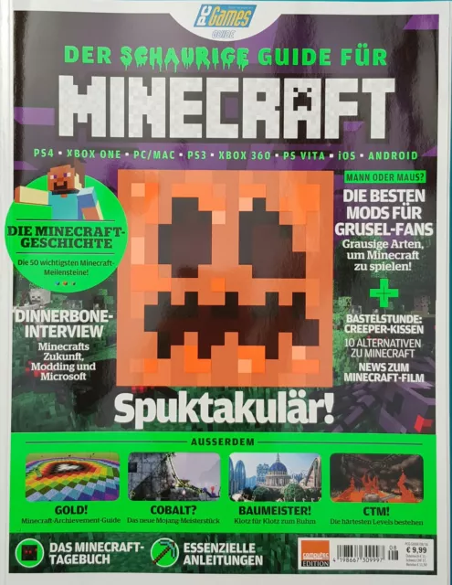 PC Game 08/2016 Der schaurige Guide für Minecraft ungelesen absolut TOP 1A