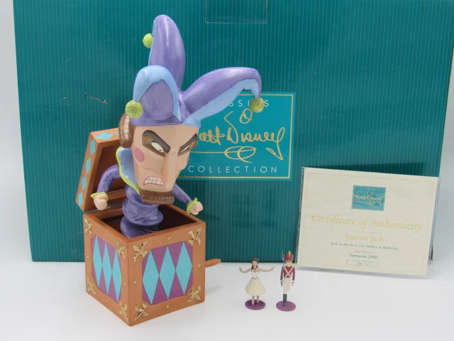 ディズニー WDCC 特大　希少 ファンタジア Jack in the Box Fantasia 2000 Jack-In-Box With Tin Soldier And Ballerina