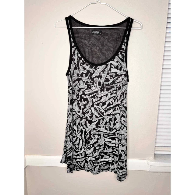Lauren Moshi Guns Tank Top as seen on Paris Hilton