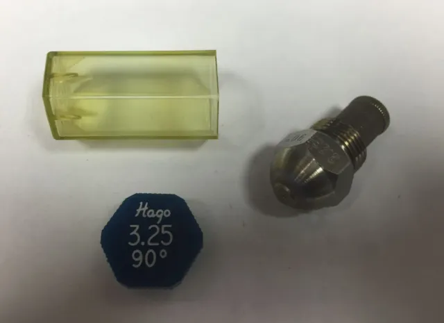 Hago 3.25 Gph 90 Degree Ss Semi Solid Nozzle (32590Ss 030G2395)