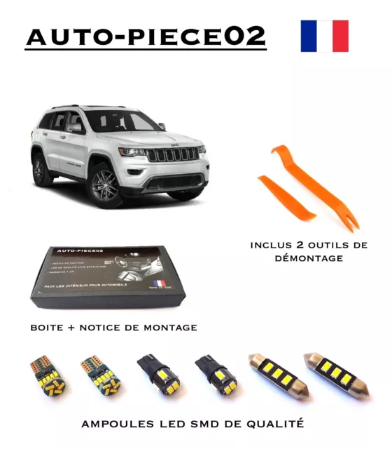 Pack FULL LED intérieur pour Jeep Grand Cherokee 4 WK2 ( à partir de 2011 )