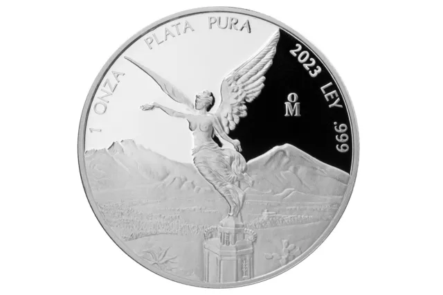 1 Unze oz Silber Silver Proof Libertad Siegesgöttin Mexico Mexiko 2023 PP