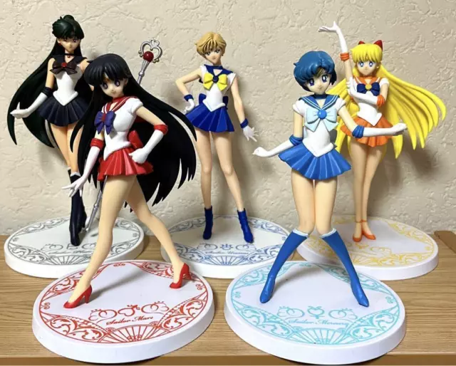 Sailor Moon Figur Merkur Uranus Venus Mars Pluto Banpresto Anime Rare Lot 5