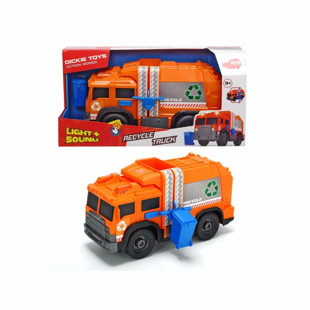 Lena 2166 Camion à ordures géant GIGA Trucks d'environ 72 cm, Camion à ordures avec 2 essieux et 2 poubelles, Camion à ordures Orange, véhicule Jouet XXL pour Les Enfants à partir Lena 2166 Camion à ordures géant GIGA Trucks d'environ 72 cm, Camion à ordures avec 2 essieux et 2 poubelles, Camion à ordures Orange, véhicule Jouet XXL pour Les Enfants à partir