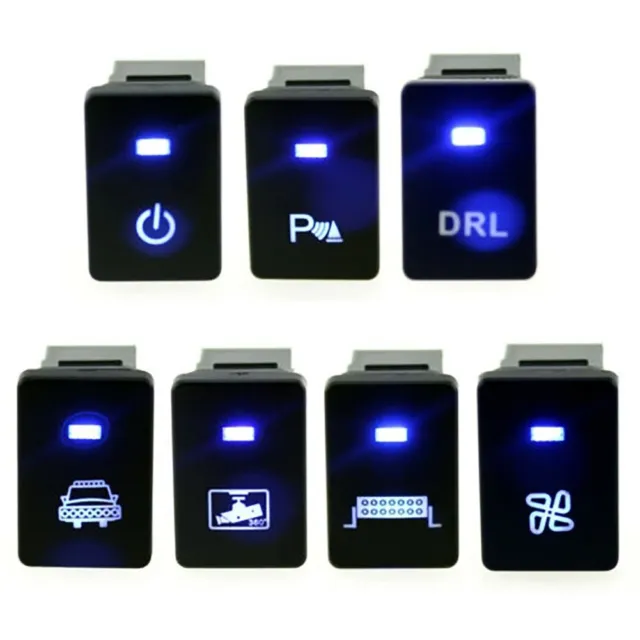 High quality LED Push Button Switch for Toyota Vehicles with Blue Light